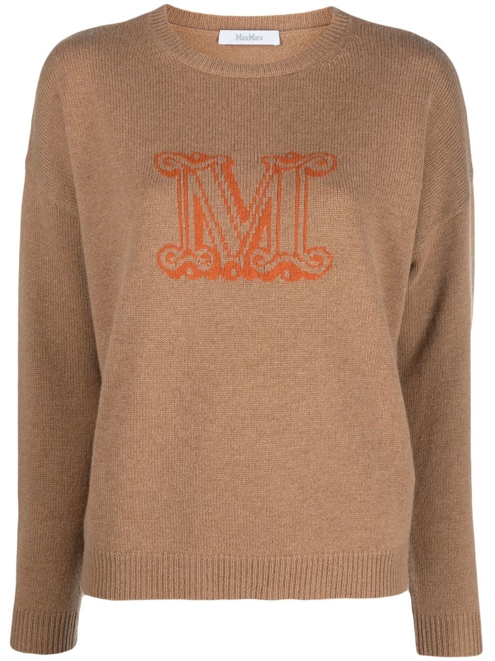 Image 1 of Max Mara monogram-knit jumper