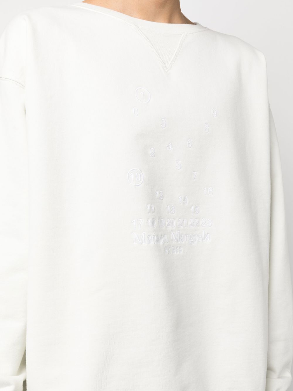 Maison Margiela Numeric logo-embroidered sweatshirt Men