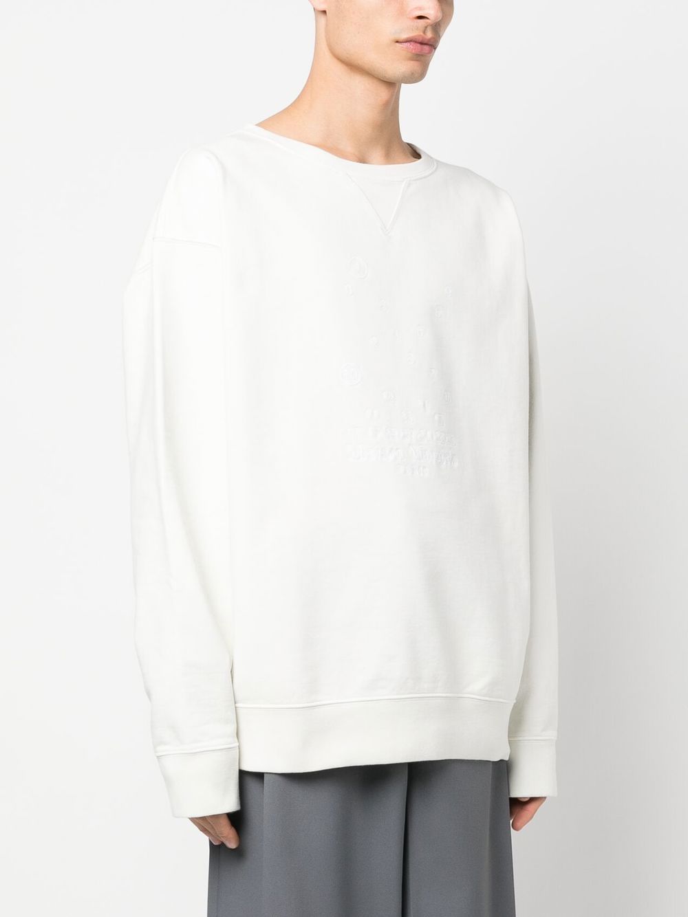 Maison Margiela Numeric logo-embroidered sweatshirt Men