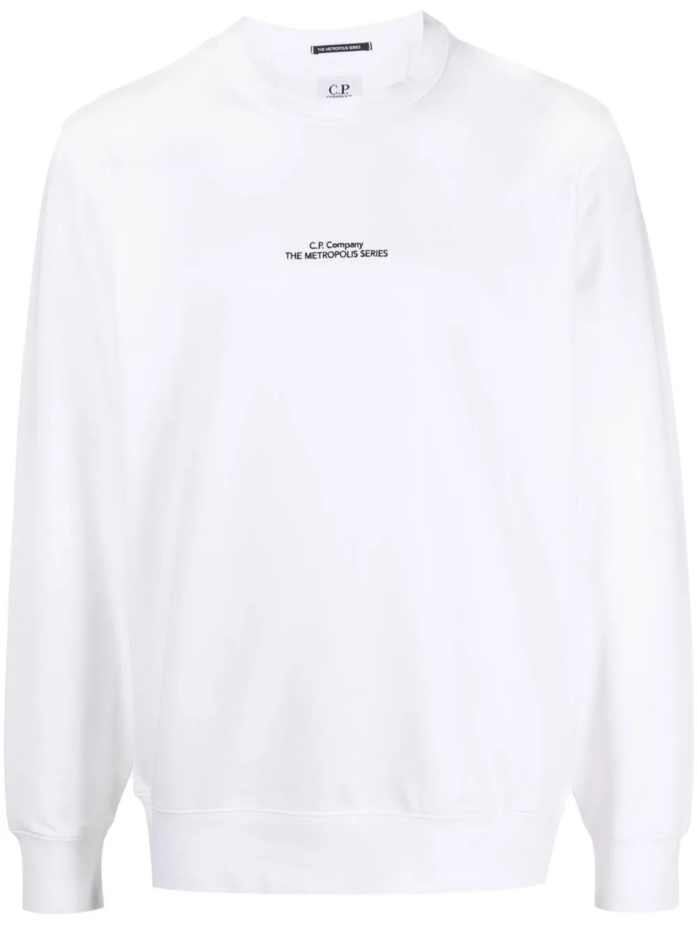 

C.P. Company sudadera con logo bordado - Blanco