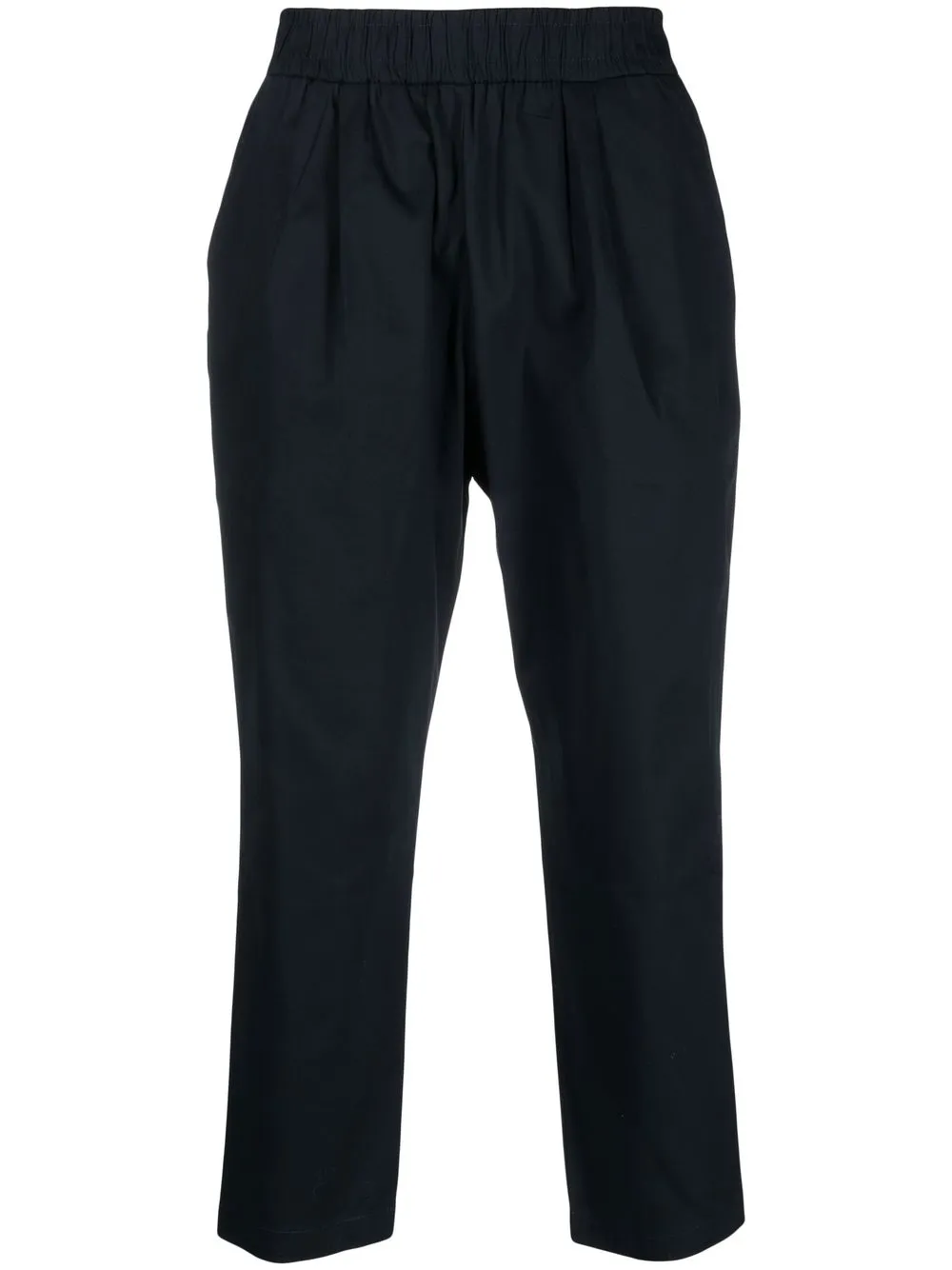 

Family First elasticated-waist cropped trousers - Blue