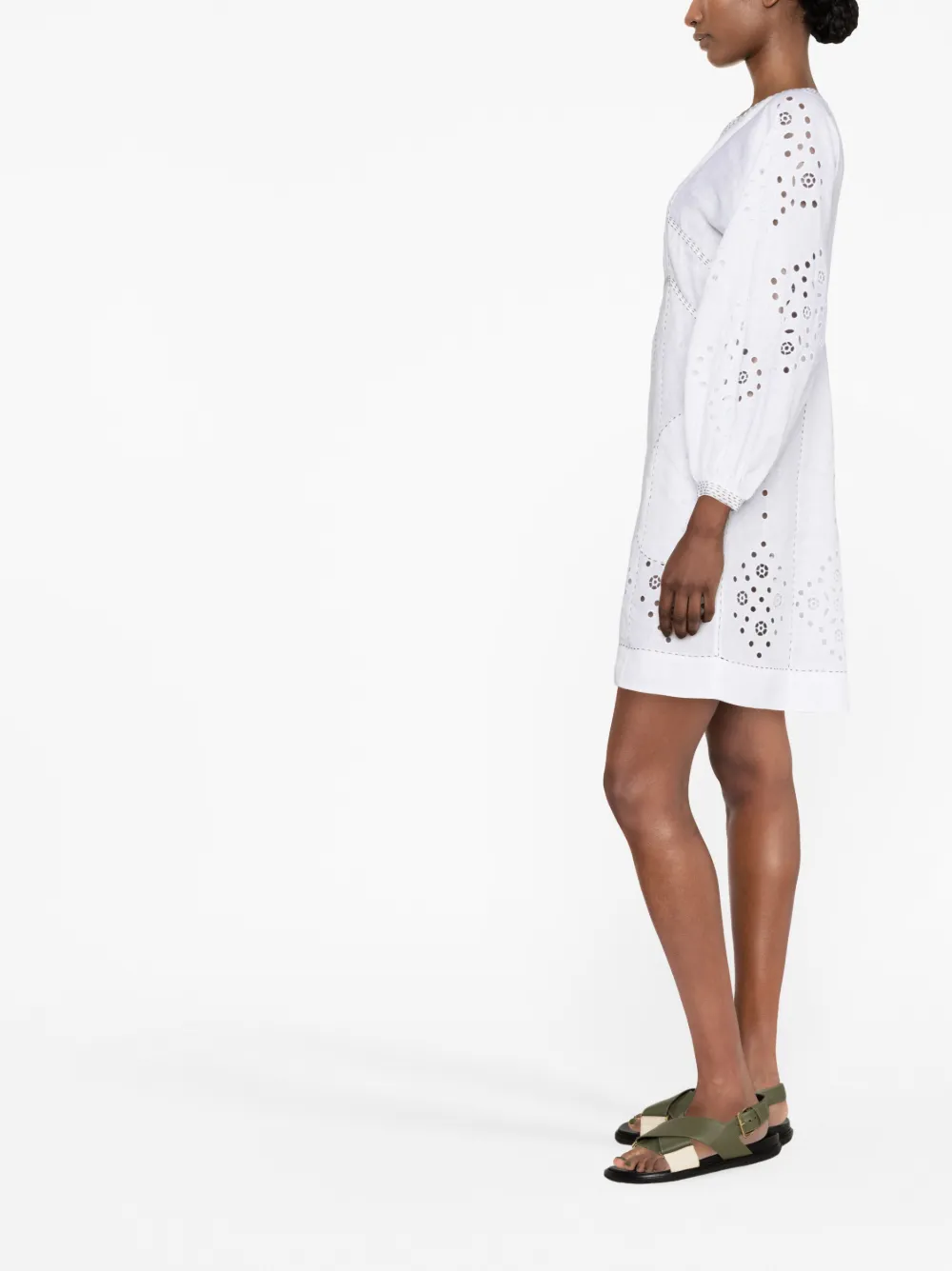 Vita Kin White Broderie-anglaise Linen Dress | ModeSens
