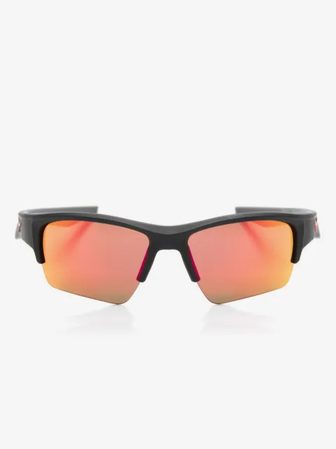 PUMA EYEWEAR logo-plaque oversize-frame sunglasses