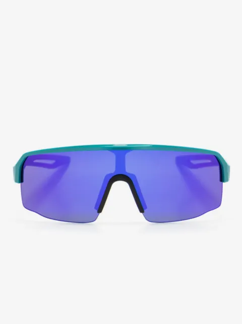 PUMA EYEWEAR logo-plaque oversize-frame sunglasses