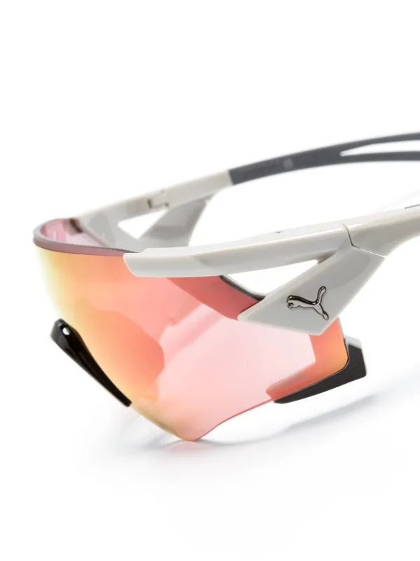 PUMA EYEWEAR オーバーサイズ サングラス | グレー | FARFETCH JP