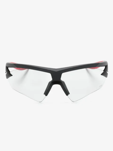 PUMA EYEWEAR logo-plaque oversize-frame sunglasses