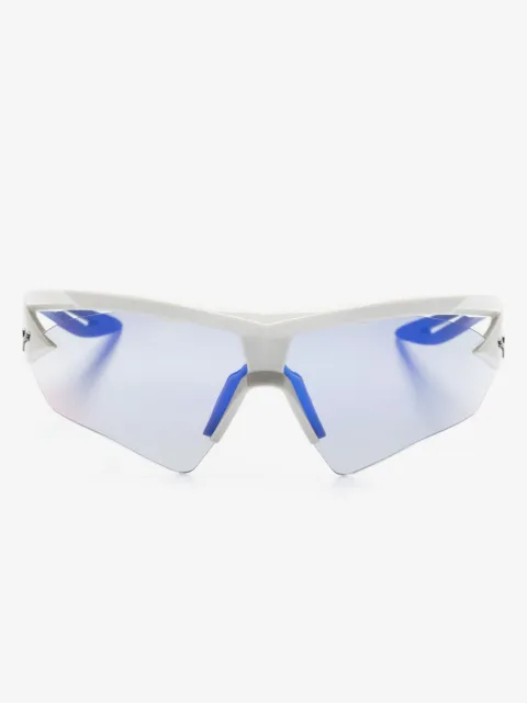 PUMA EYEWEAR logo-plaque oversized-frames sunglasses