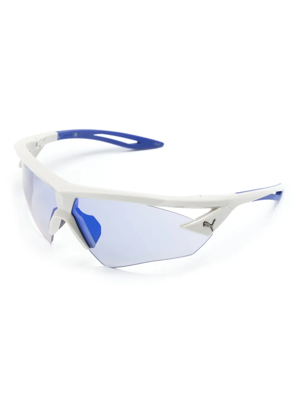 PUMA EYEWEAR logo-plaque oversized-frames sunglasses | Image 2