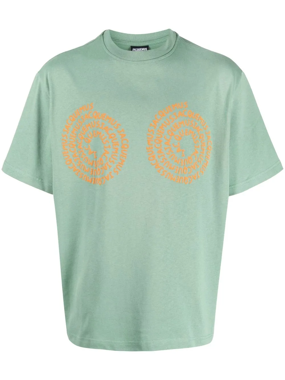 

Jacquemus swirl-logo print T-shirt - Green