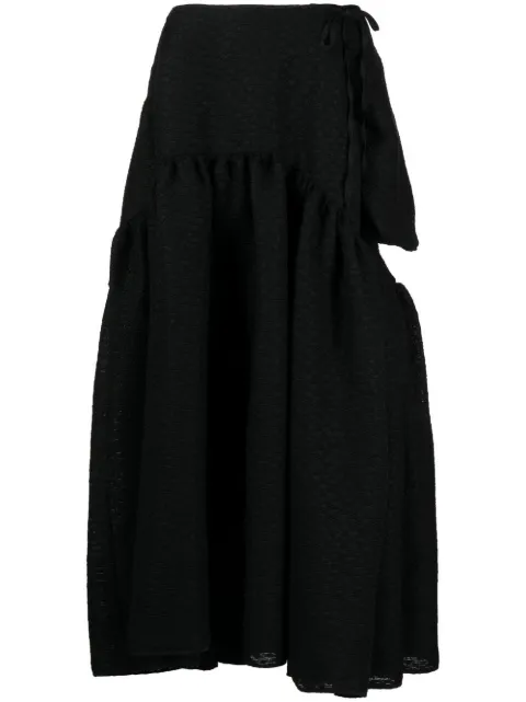 Cecilie Bahnsen Lilly tiered midi skirt