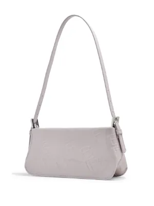 BY FAR ソホ ミニ ショルタハック 22SSMNSSCRAFLTSMA CRA By Far Mini Soho Croc Embossed Leather Hobo Bag on SALE