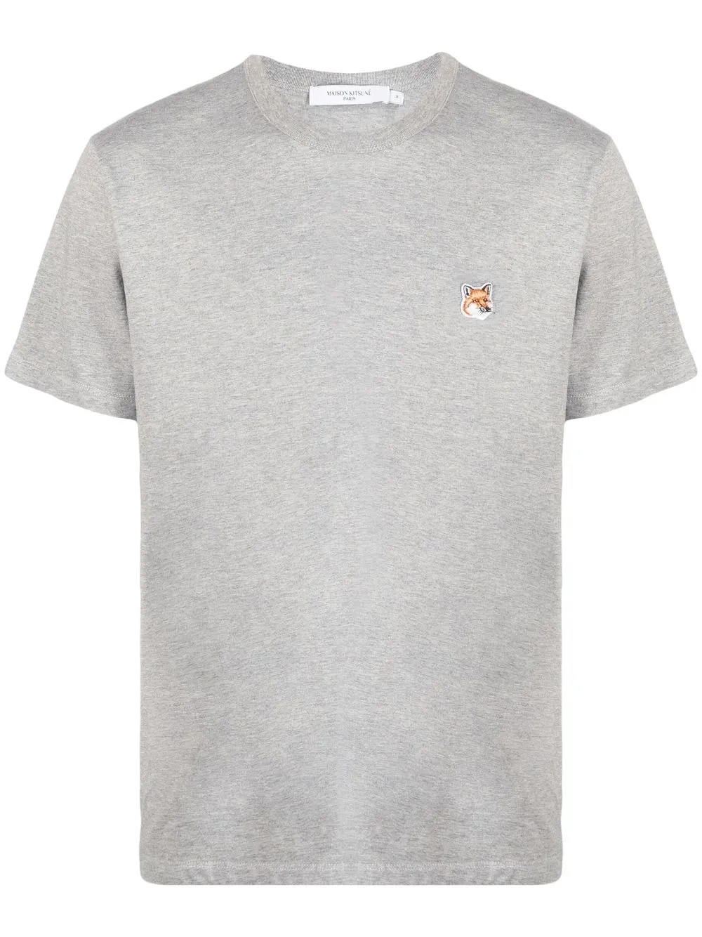 

Maison Kitsuné fox-motif cotton T-shirt - Grey