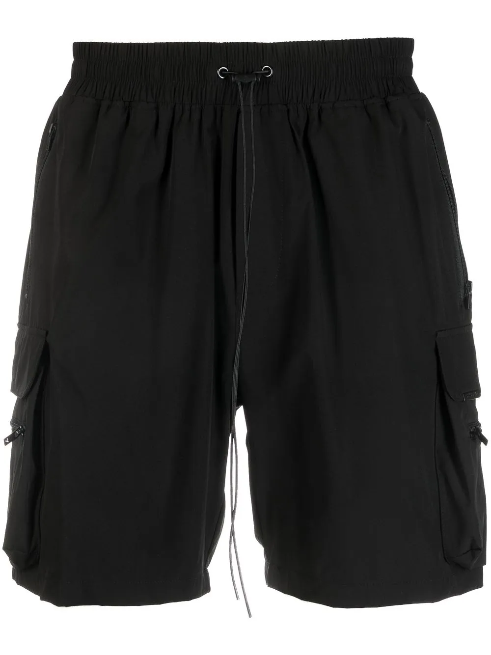 

Represent drawstring-fastening cargo shorts - Black