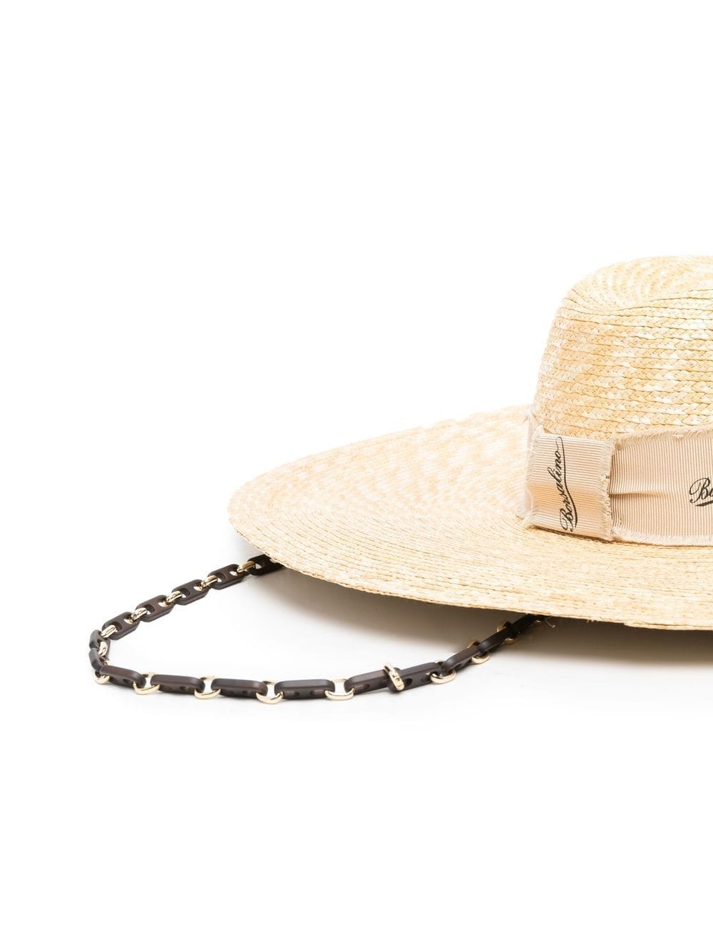 Shop Borsalino Wide Brim Straw Hat In Neutrals