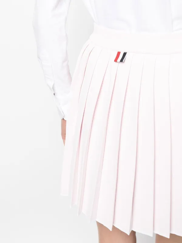 Thom Browne 4BAR プリーツ ミニスカート | ピンク | FARFETCH JP