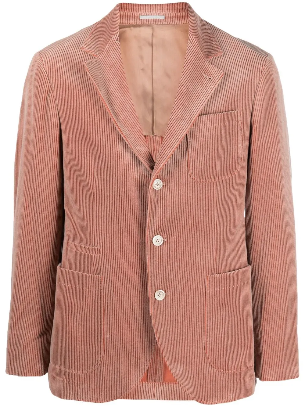 

Brunello Cucinelli corduroy single-breasted blazer - Brown