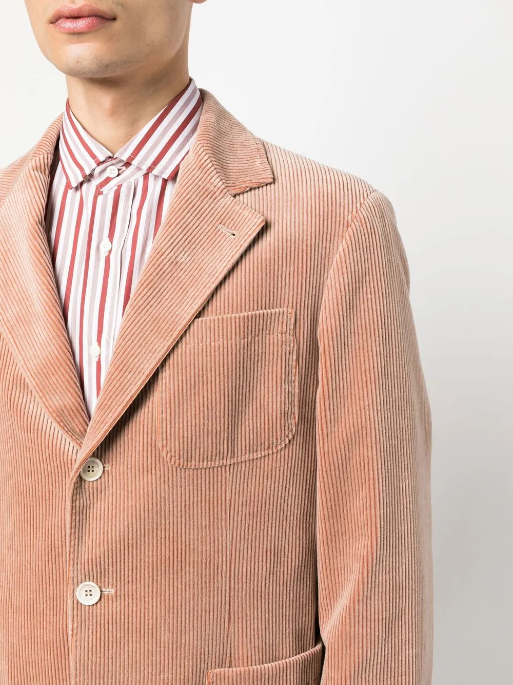 Brunello Cucinelli Ribfluwelen blazer Bruin