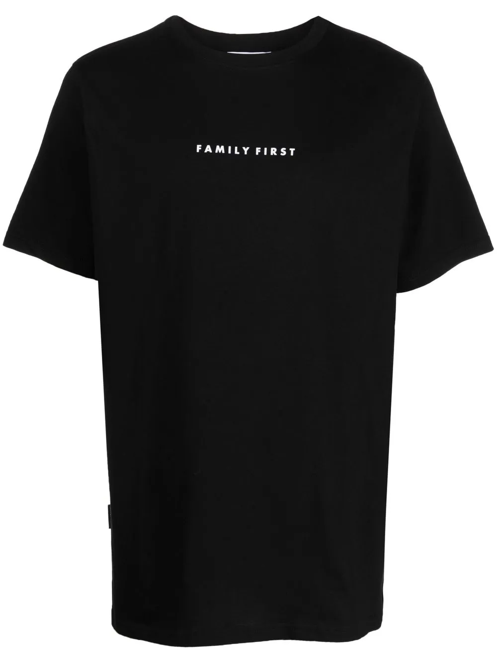 

Family First logo-print shortsleeved cotton T-shirt - Black