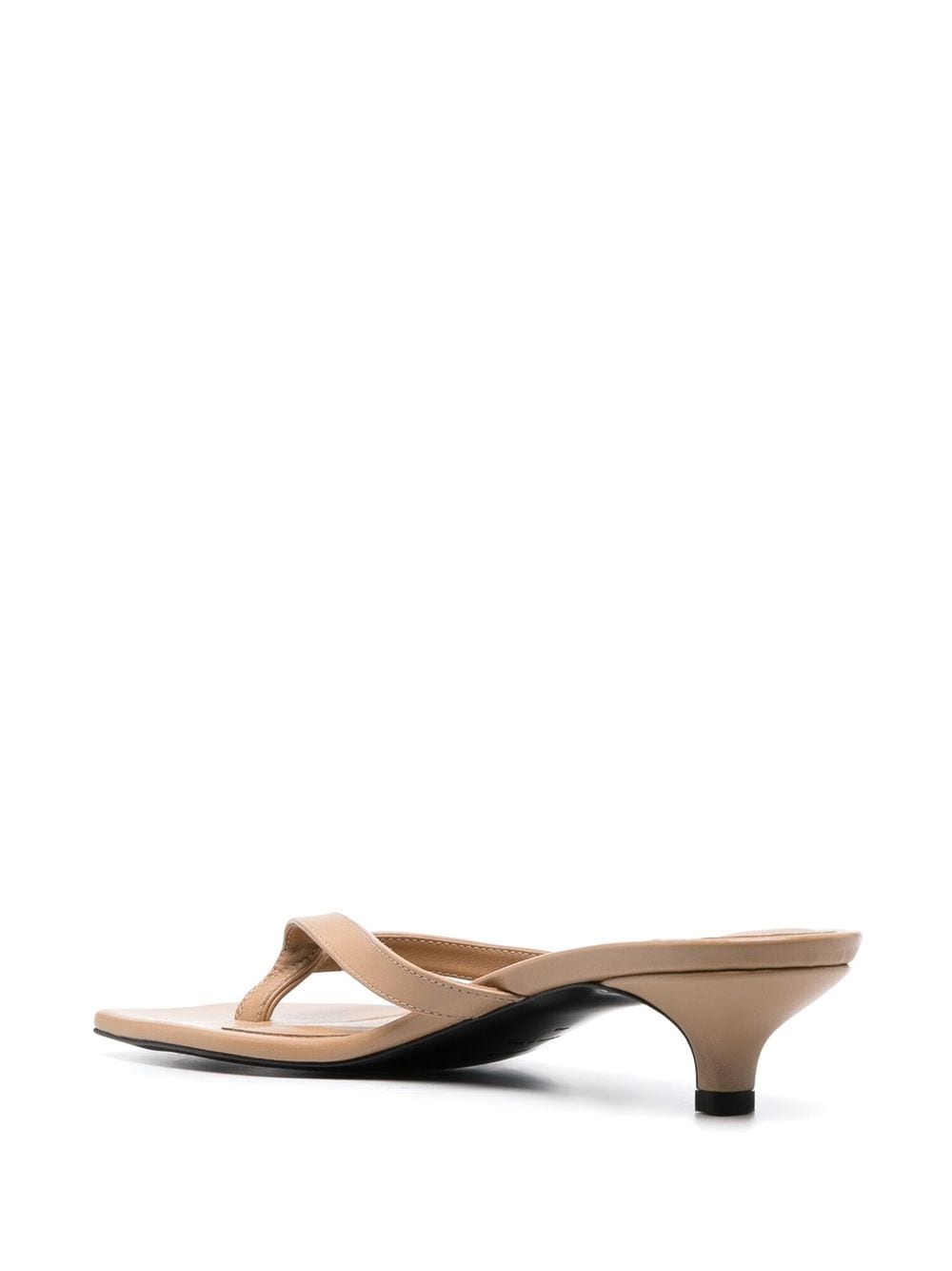 Shop Totême Square-toe Sandals In Neutrals