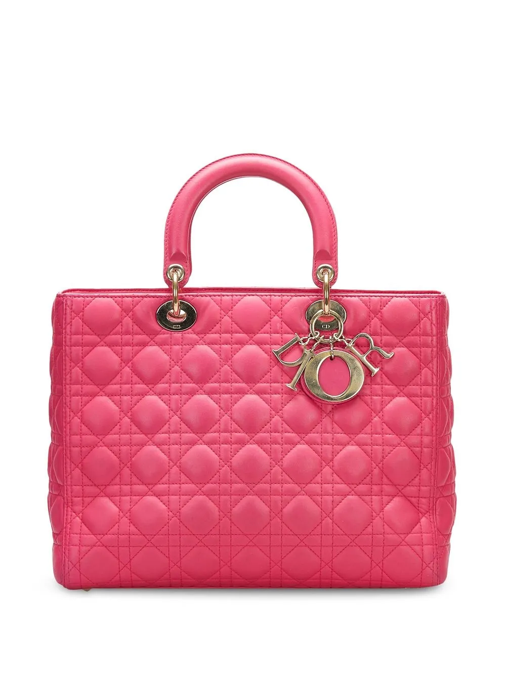 

Christian Dior 2013 pre-owned large Lady Dior tote bag - Pink