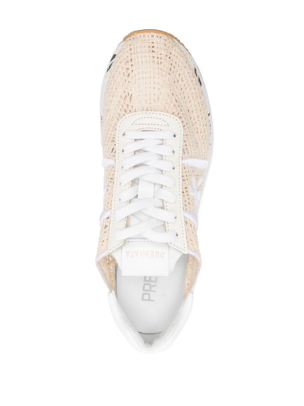 Shop Premiata Conny Lace-up Sneakers In Neutrals