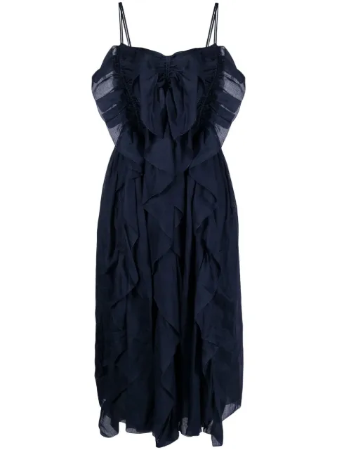 Chloé ruffled midi dress