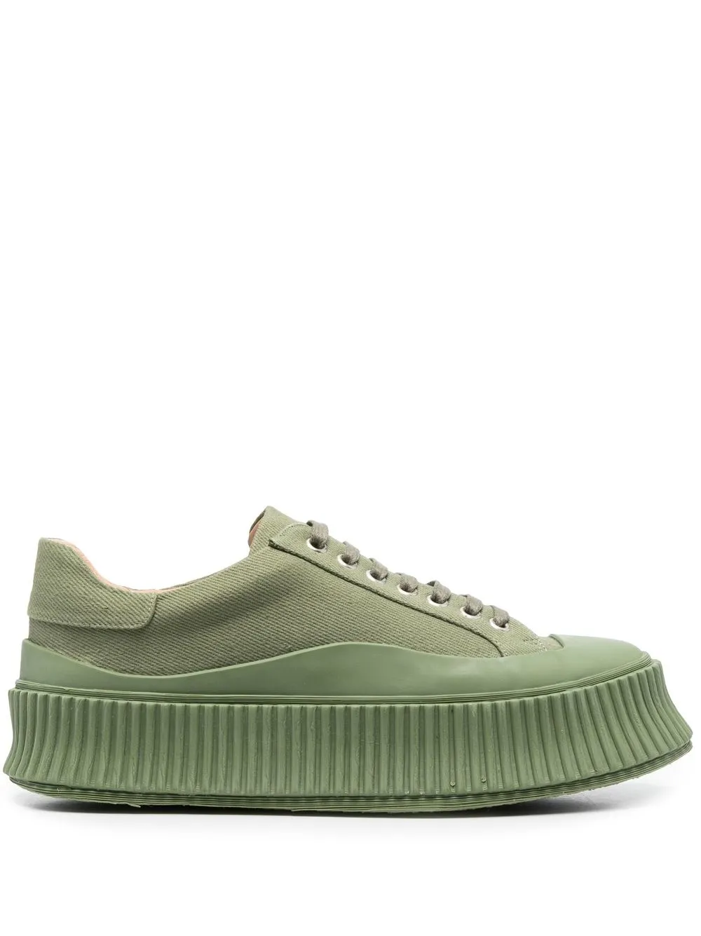 

Jil Sander leather chunky-sole trainers - Green