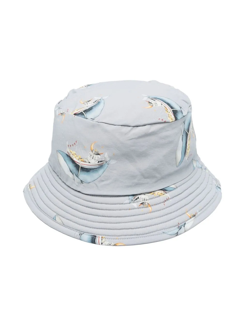 

Konges Sløjd whale-print bucket hat - Blue