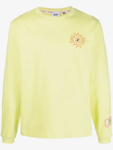 GCDS graphic sun print top
