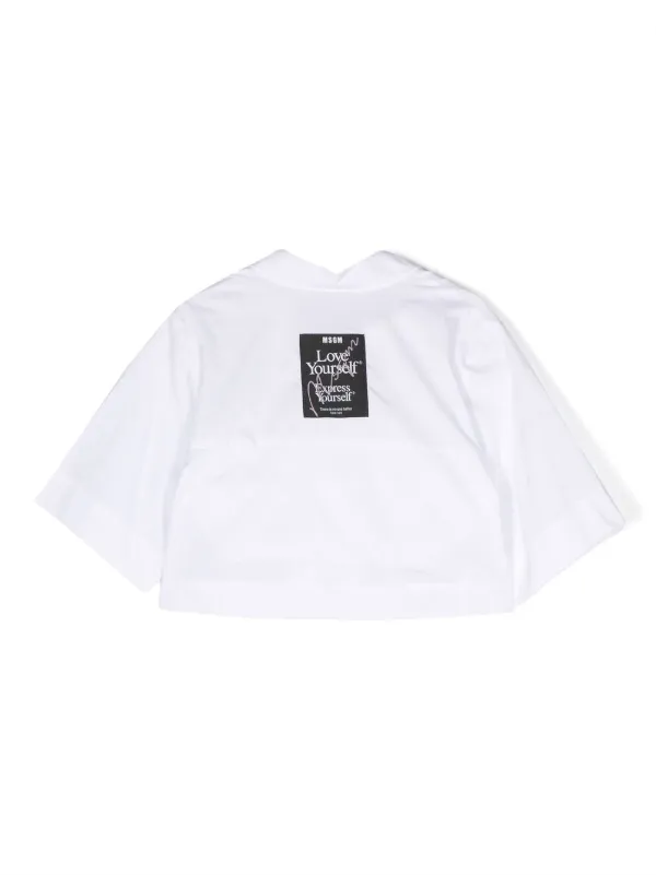 MSGM Kids ラッフルトリム シャツ - Farfetch