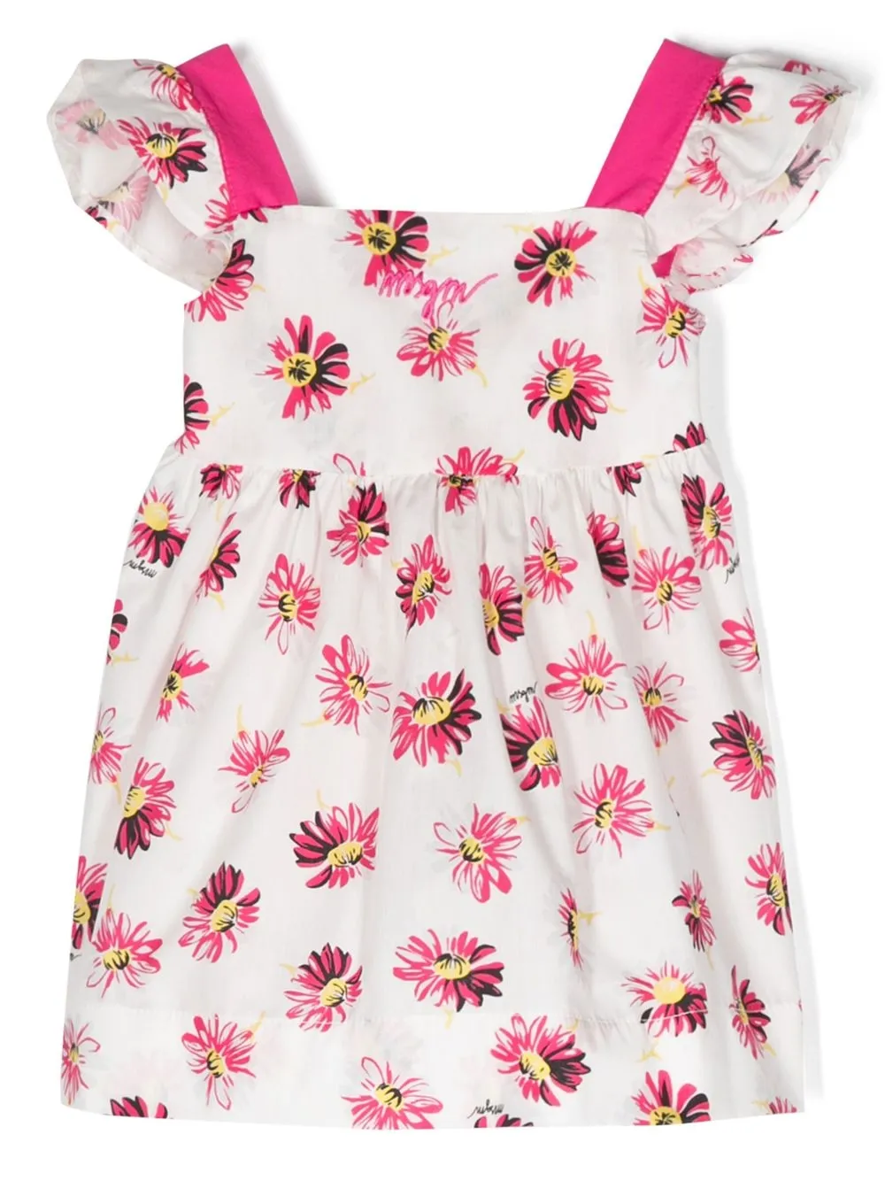 

MSGM Kids floral-print cotton dress - White