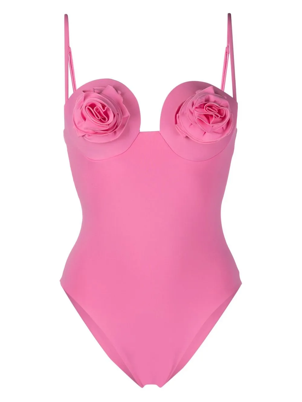 Magda Butrym Embroidered Rose Balconette Swimsuit Farfetch