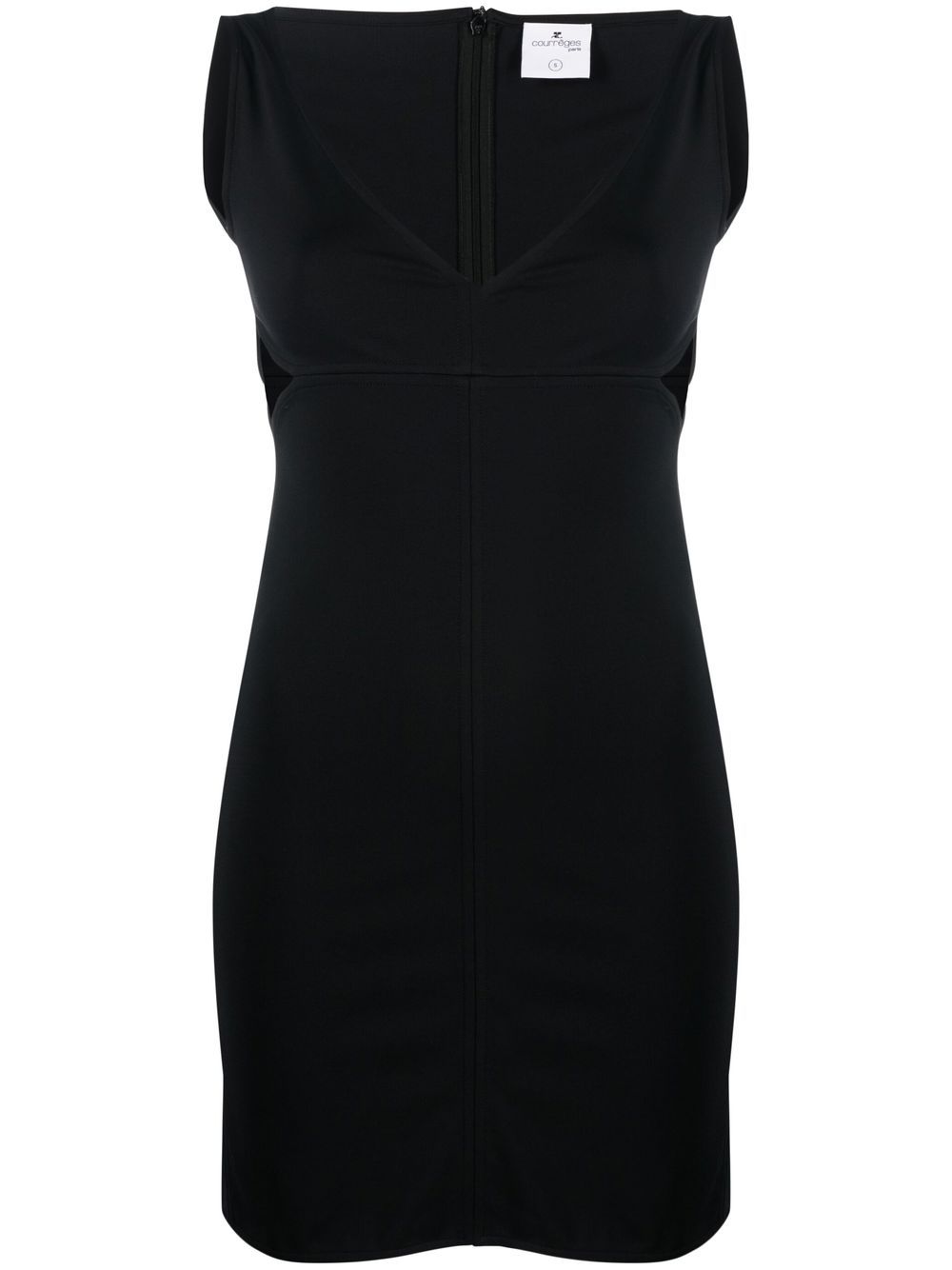 Courrèges cut-out minidress – Black