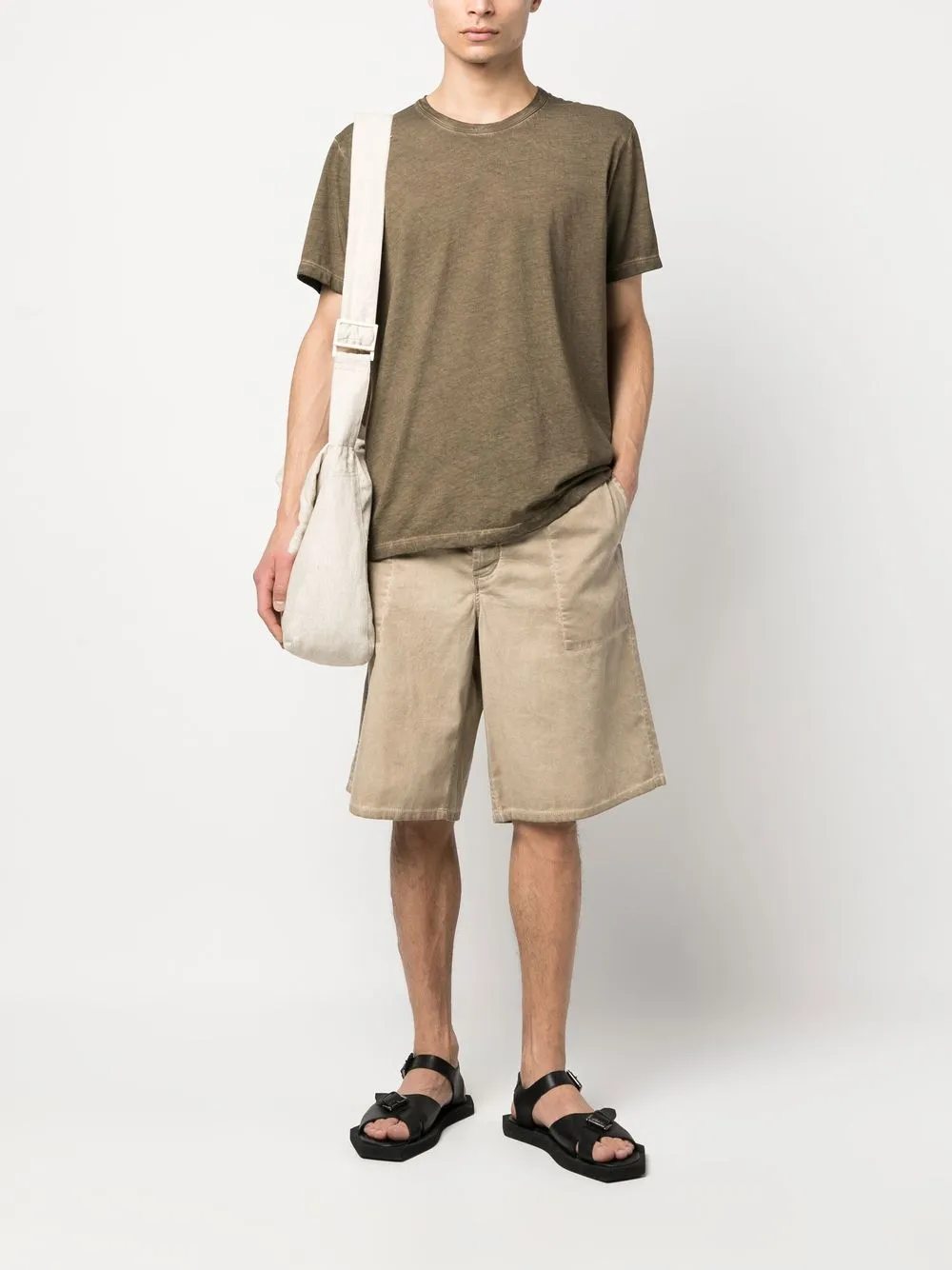 Uma Wang Shorts met trekkoordtaille - Beige