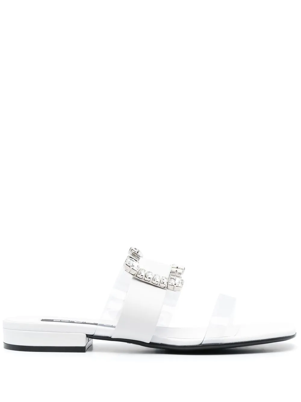 

Sergio Rossi crystal-embellished detail sandals - Neutrals