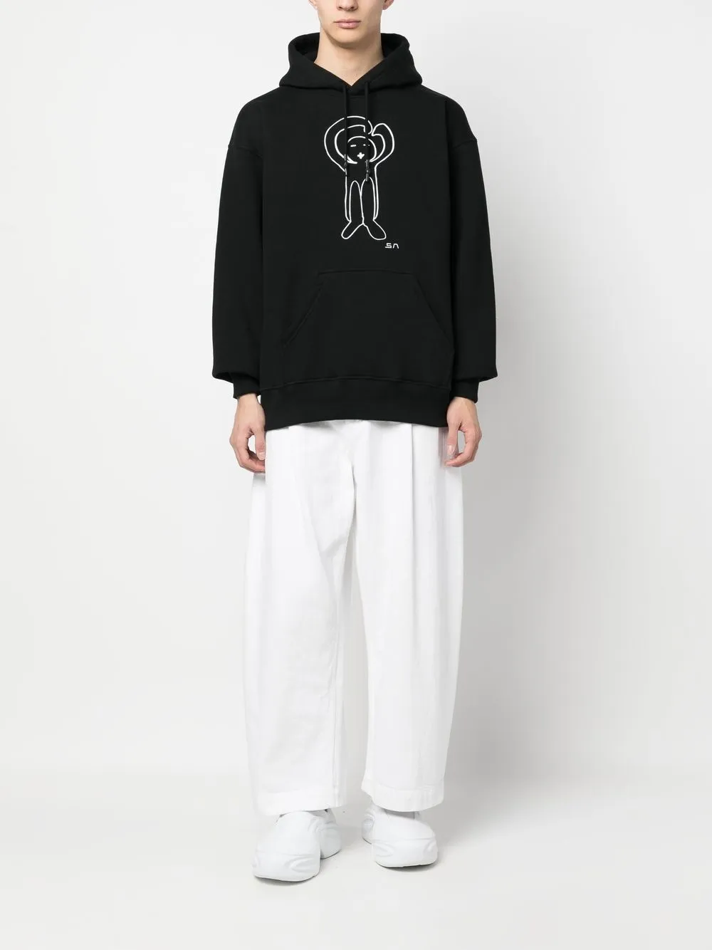 Société Anonyme Hoodie met print - Zwart