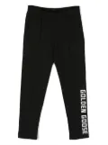 Golden Goose Kids logo-print track pants - Black