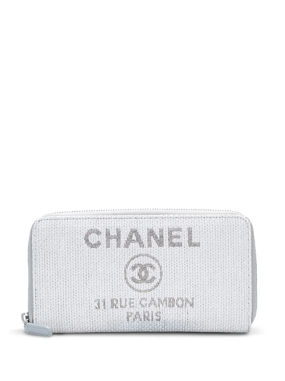 

CHANEL Pre-Owned 2017 Deauville zip-around wallet - Grey