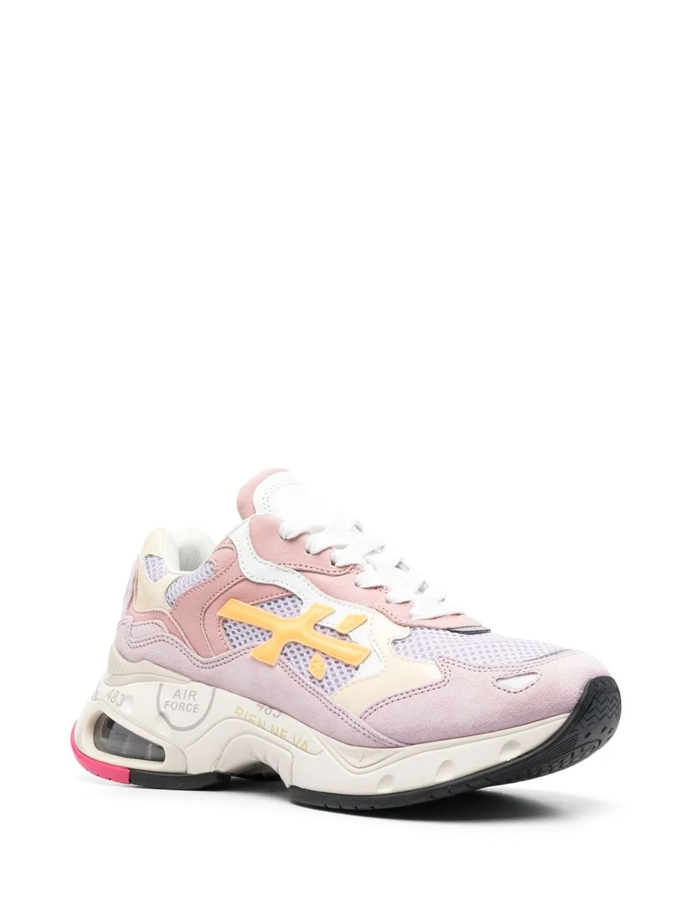 Premiata Sharky sneakers met vlakken - Roze