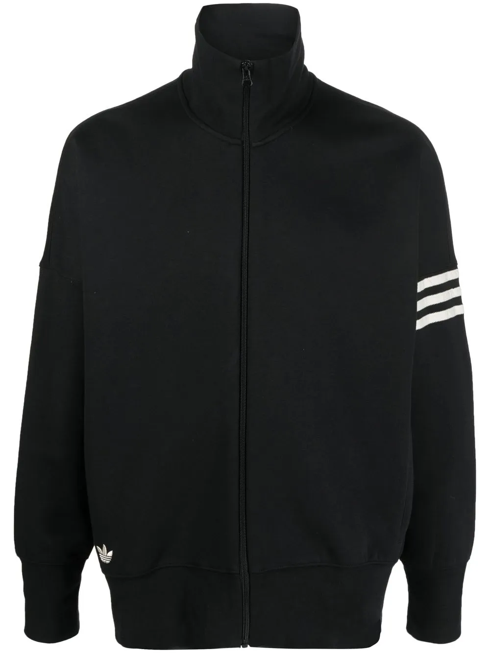 

adidas logo-print detail jumper - Black