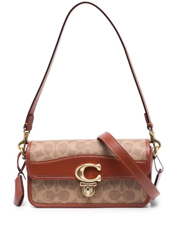 Coach Monogram canvas and leather small bag
