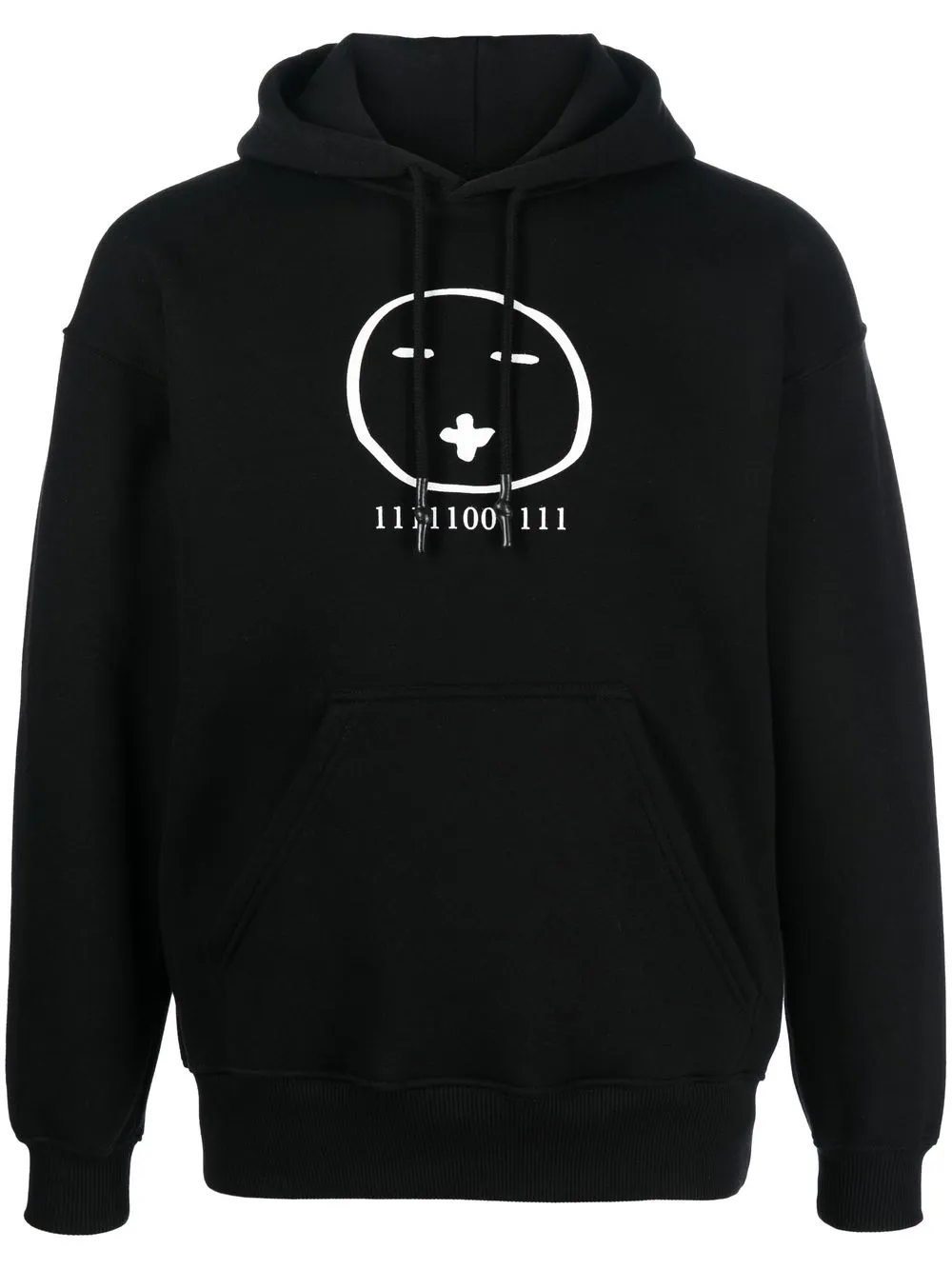 

Société Anonyme graphic-print drawstring hoodie - Black