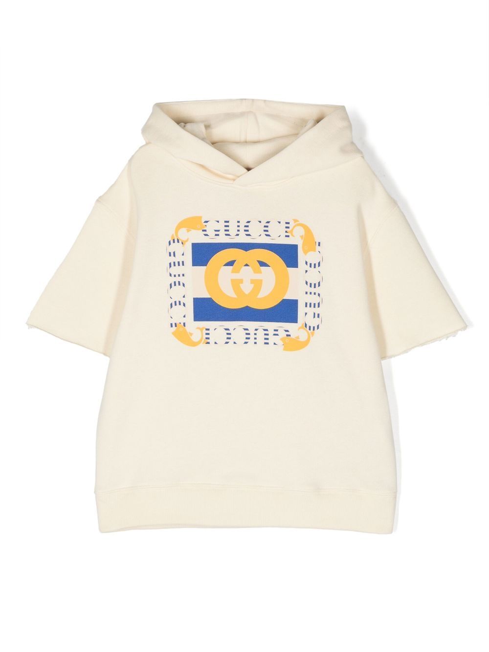 Gucci Kids graphic-print cotton hoodie - White