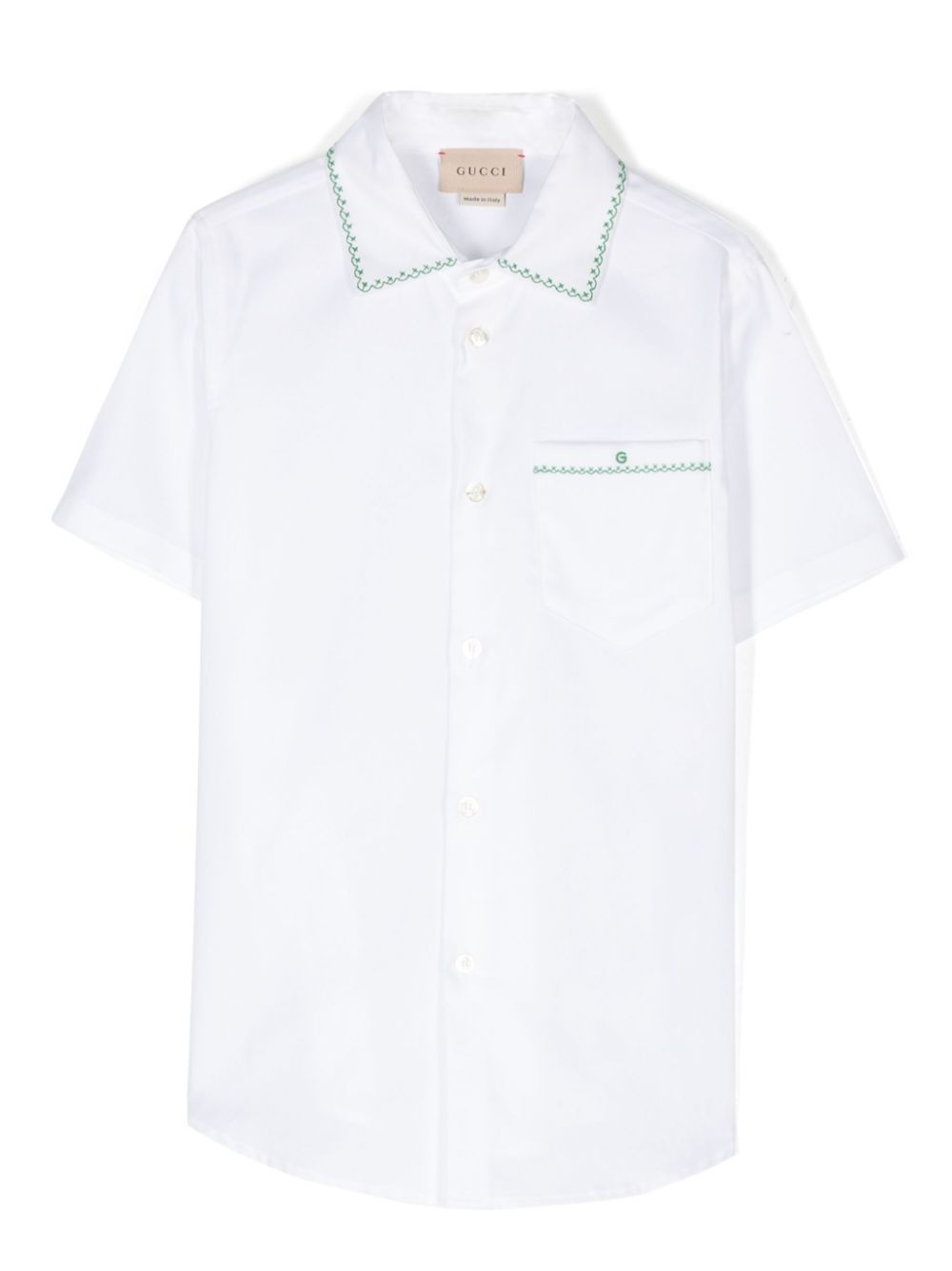 Gucci Kids logo-embroidered shirt - White