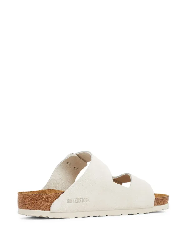 Birkenstock Sandália Arizona De Camurça | Branco | FARFETCH BR