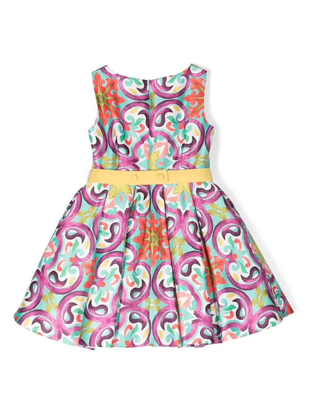 Colorichiari Jurk met grafische print - Groen