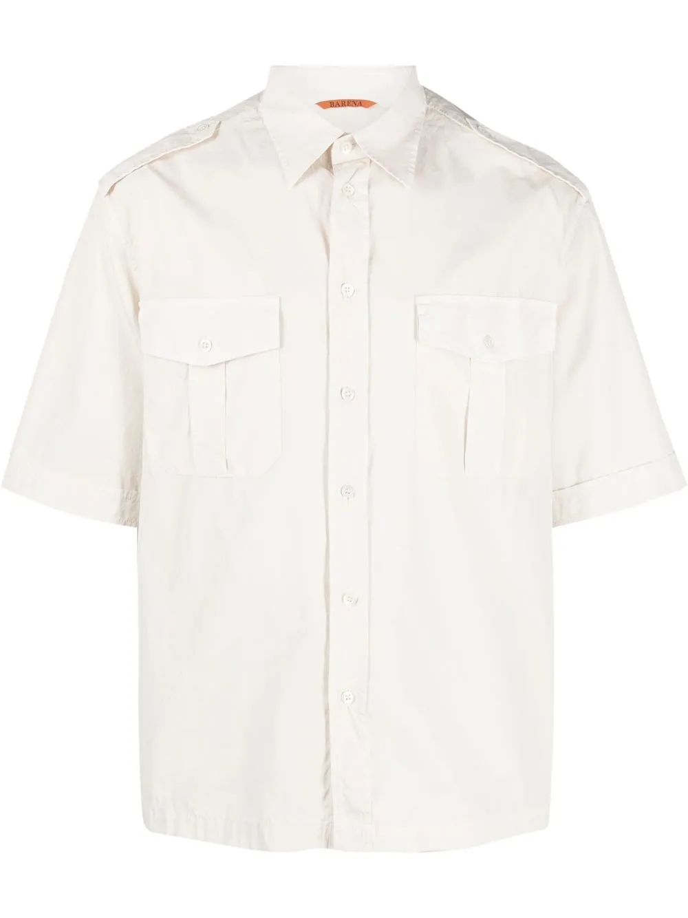 

Barena short-sleeve cotton shirt - Neutrals