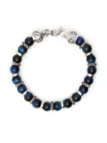 Emanuele Bicocchi tiger eye beaded bracelet - Silver