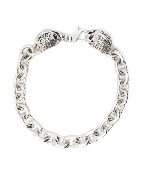 Emanuele Bicocchi Arabesque skull chain bracelet