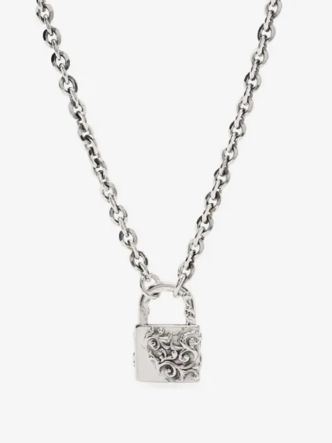 Emanuele Bicocchi Large Arabesque padlock necklace